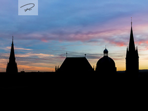 Aachener Dom Silhouette