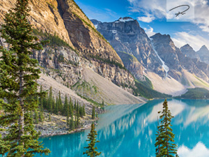 Moraine Lake panorama, Banff National Park, Alberta, Kanada