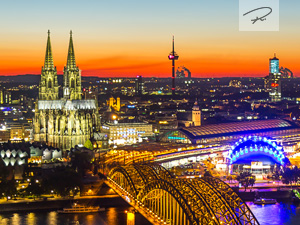 Sonnenuntergang in Köln