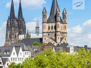 Groß St. Martin mit Kölner Dom