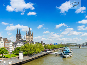 Köln im Sommer Panorama