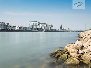 Köln Skyline mit Kranhäusern