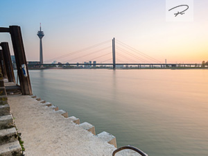 Sonnenuntergang in Düsseldorf