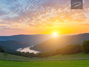 Sonnenaufgang am Rursee