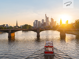 Sonnenuntergang in Frankfurt