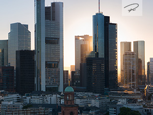 Frankfurt sunset Evening