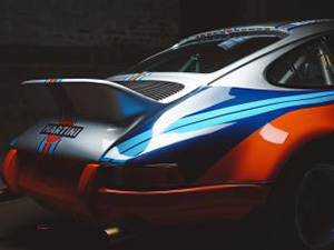 Aachen, Germany, June 14, 2013: Arranged Street shot of an historic Martini racing Porsche 911.  : Stockfoto oder Stockvideo und Fotos, Bilder, Stockmedien von rcfotostock | RC-Photo-Stock