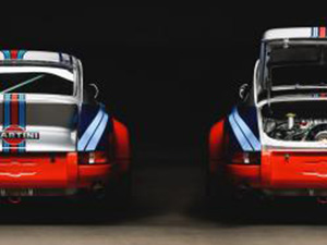 Aachen, Germany, June 14, 2013: Arranged Street shot of an historic Martini racing Porsche 911.  : Stockfoto oder Stockvideo und Fotos, Bilder, Stockmedien von rcfotostock | RC-Photo-Stock