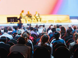 conference hall or seminar room with attendee background : Stockfoto oder Stockvideo und Fotos, Bilder, Stockmedien von rcfotostock | RC-Photo-Stock