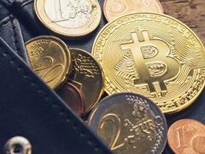 Personal Bitcoin Wallet with euro coins : Stockfoto oder Stockvideo und Fotos, Bilder, Stockmedien von rcfotostock | RC-Photo-Stock