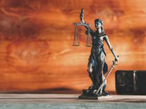 statue of Justice - lady justice or Iustitia / Justitia the Roman goddess of Justice in a lawyer office, banner size including copy space : Stockfoto oder Stockvideo und Fotos, Bilder, Stockmedien von rcfotostock | RC-Photo-Stock