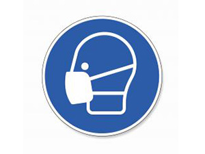 Wear a face mask. Wear dust mask, mandatory sign or safety sign, on white background. Vector illustration. Eps 10 vector file. : Stockfoto oder Stockvideo und Fotos, Bilder, Stockmedien von rcfotostock | RC-Photo-Stock